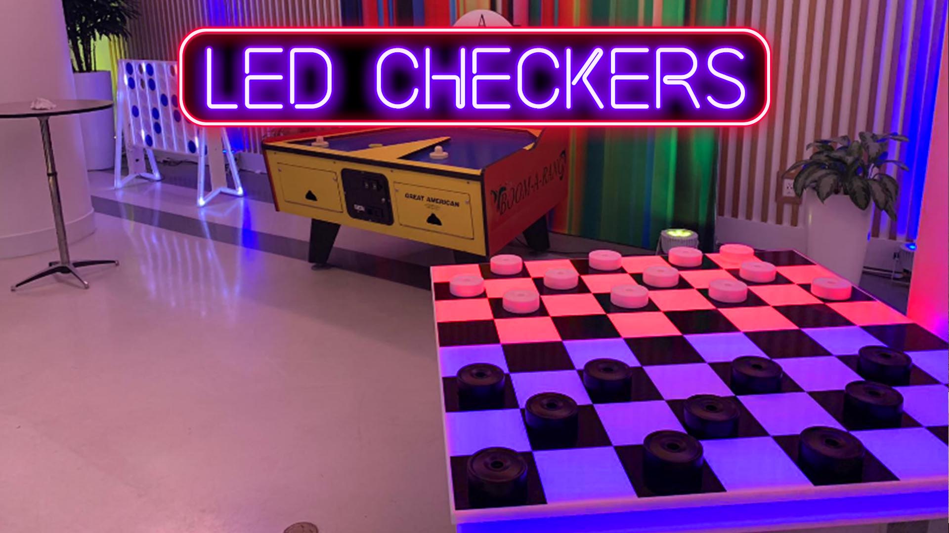 tampa arcade LED Checkers